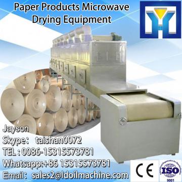 Continuous belt type paper products microwave dryer